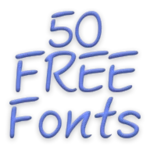 fonts message maker android application logo